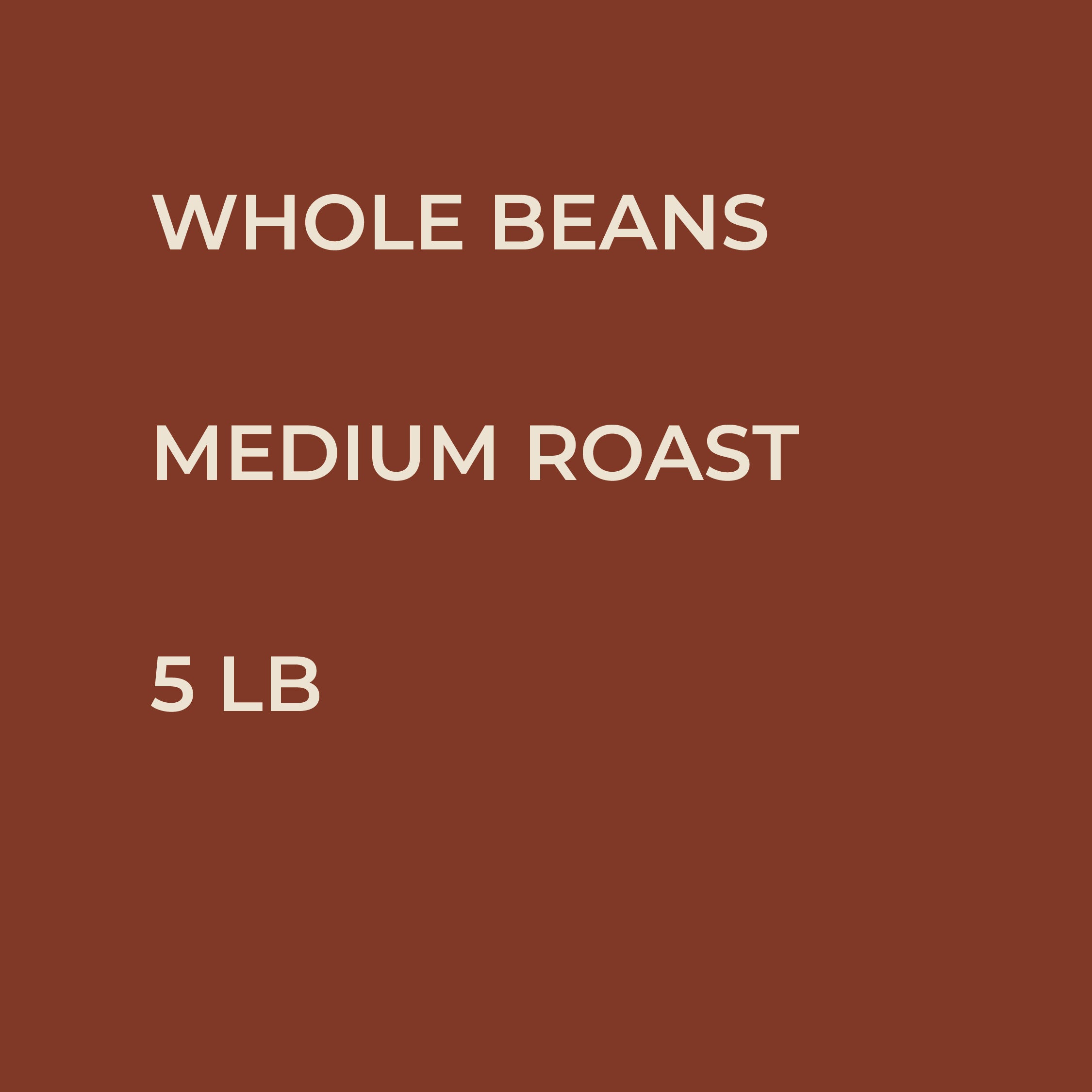 Don Memo Coffee - Whole Beans - Medium Roast - 5lb